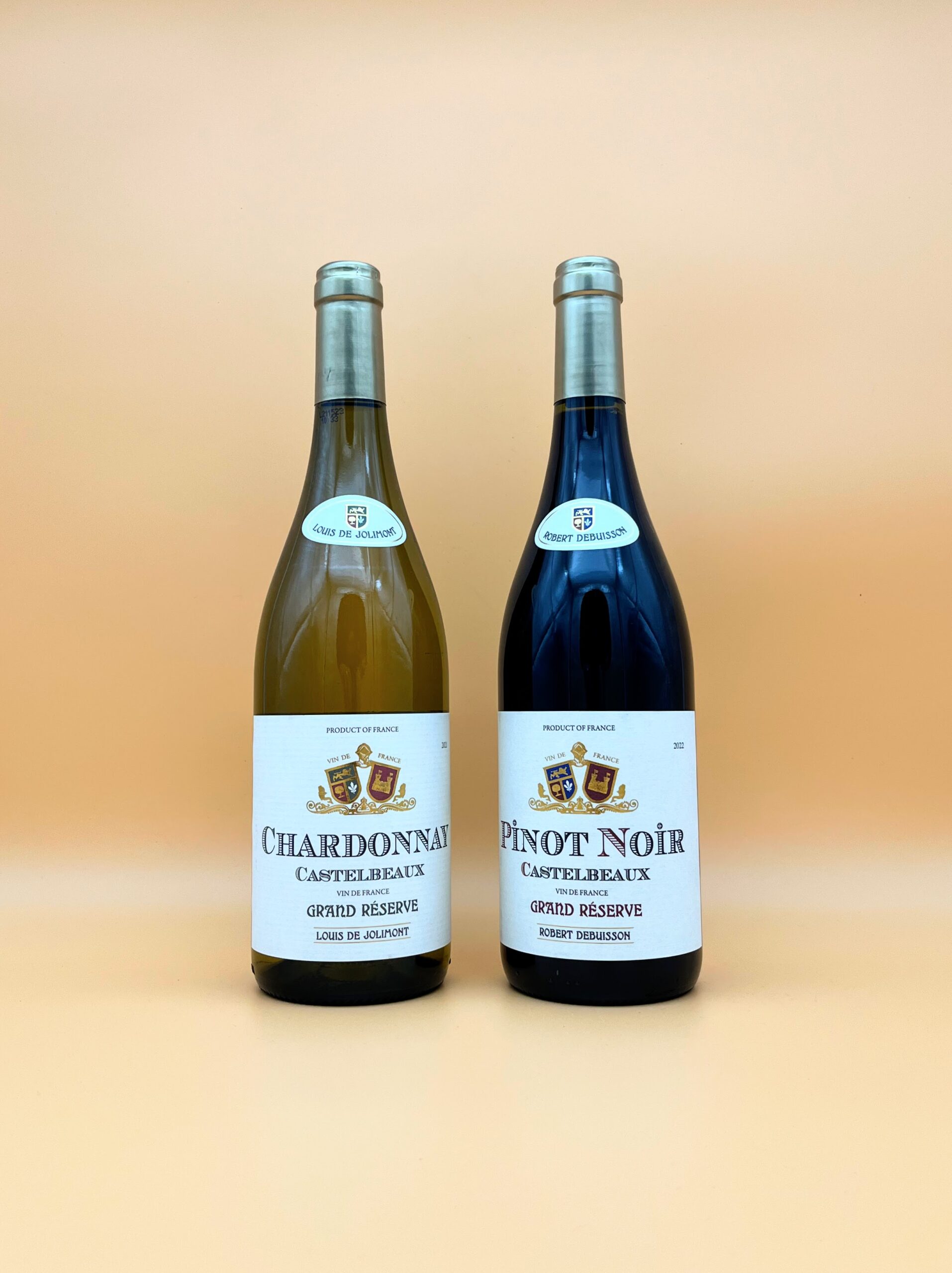 Castelbeaux Chardonnay and Pinot Noir Castelbeaux Chardonnay and Pinot Noir Bottles